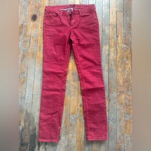 Prana Women's Deep Red Skinny Jeans